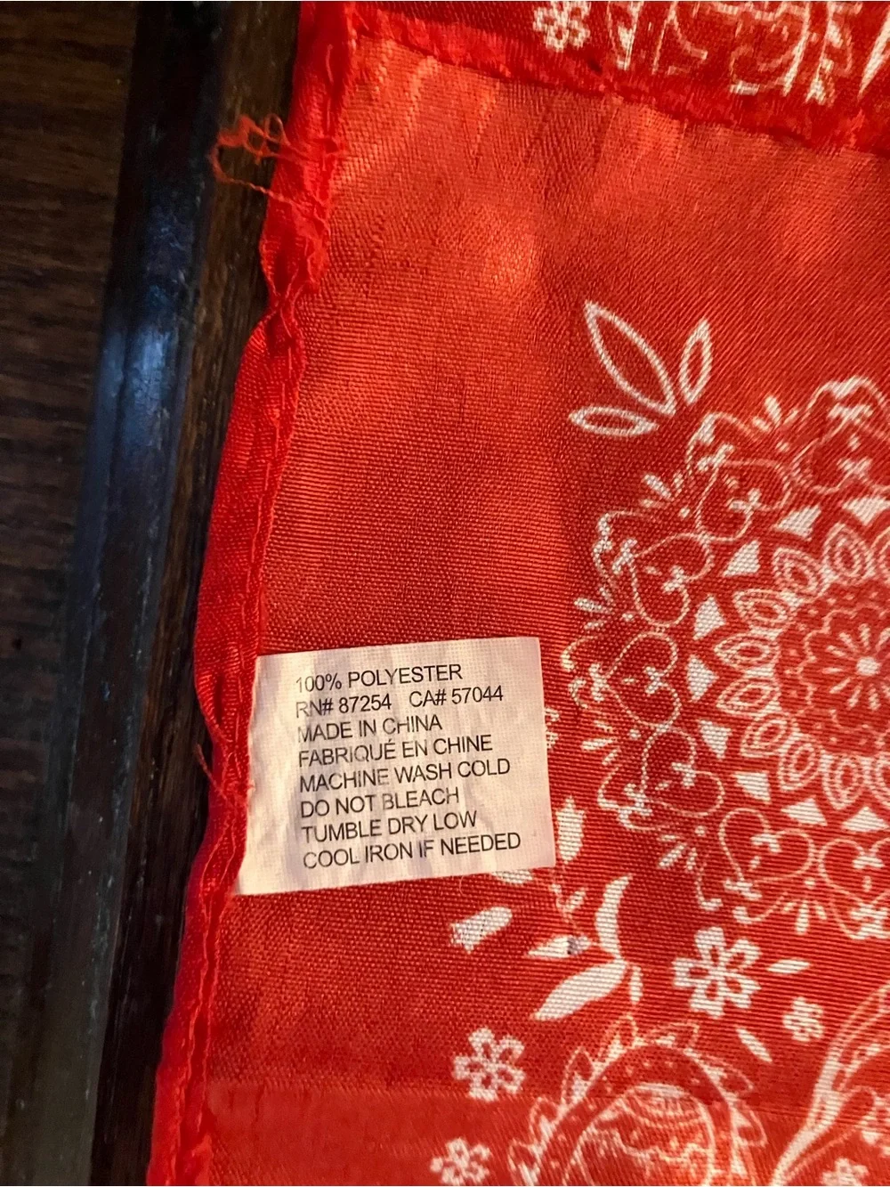 Lot of Four Red Handkerchiefs